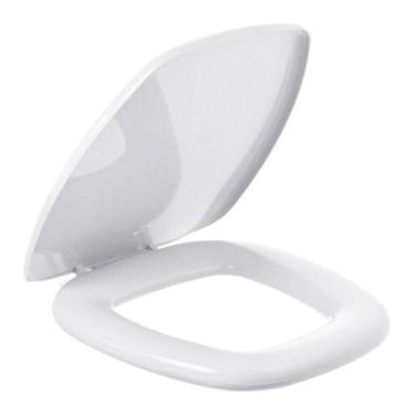 Imagem de Assento Sanitário Thema Branco Tampa para Vaso Incepa Almofadado - DUD