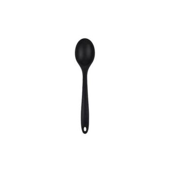 Imagem de Colher Multiuso de Silicone Inteiriço Preta 28cm WX6844 - Wellmix