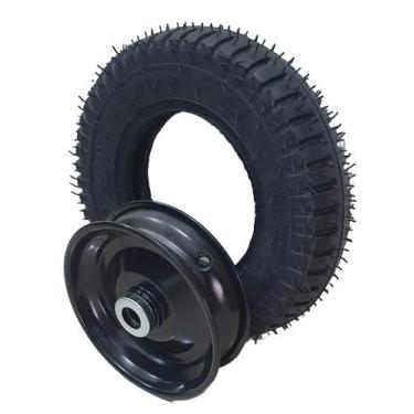 Imagem de Pneus Carreta Reboque Motos Medida 3.75-8 + Roda C/roletes - RX TIRES