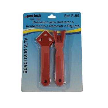 Imagem de Kit Raspador Removedor E Calafetador Para Acabamento De Rejunte E Sili