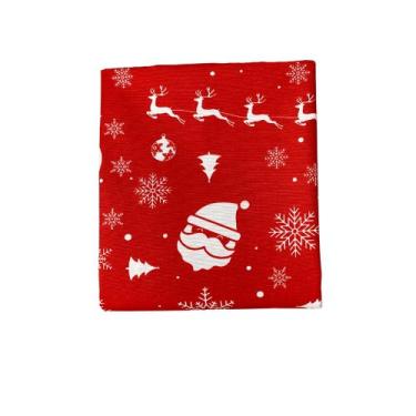 Imagem de Toalha de Mesa Jacquard Estampada Natal Natalina Papai Noel - MUMUDECO