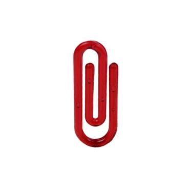 Imagem de Mini Clips 25mm Vermelho Prendedor De Papel Com 100 Unidades - Russo A