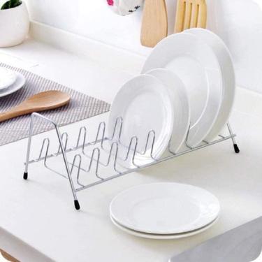 Imagem de Escorredor De Pratos Organizador Louça Suporte Inox Cromado - Clink