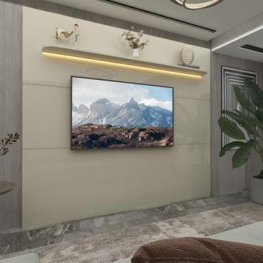 Imagem de Painel Para Tv Até 75 Polegadas Com Led Nobre Royal 220 Off White - Ge
