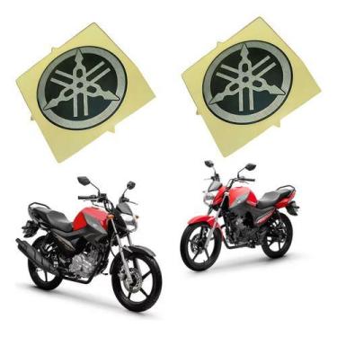 Imagem de Kit Par Emblema Diapasão Aba Tanque Factor 125 150 Original - Yamaha