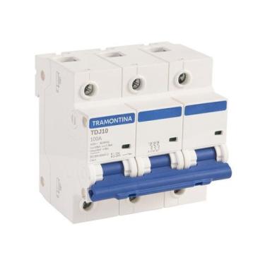 Imagem de Disjuntor Tripolar 100A Branco Din 10Ka Tramontina