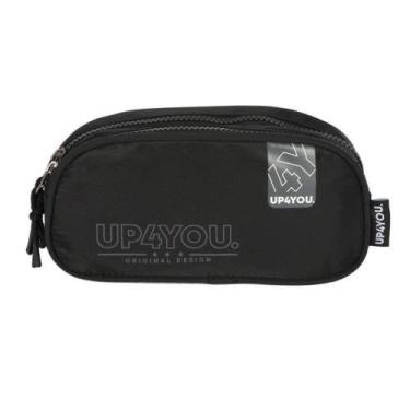 Imagem de Estojo Escolar UP4YOU Duplo Design Preto Luxcel