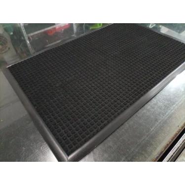 Imagem de Tapete waterkap preto com bordas flex preta - Kapazi, 4,50m x 1,20m