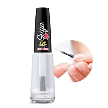 Imagem de Esmalte Base Brilho Top Coat Transparente Guga 801 8ml