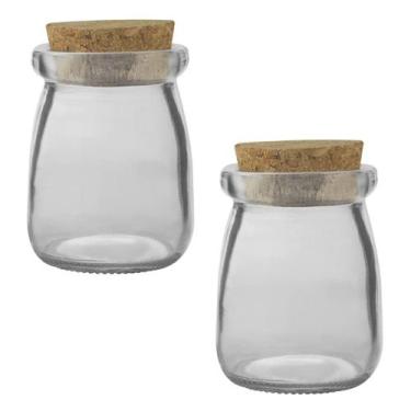 Imagem de 2 Porta Condimentos de Vidro com Rolha 100ml 1989 Lyor