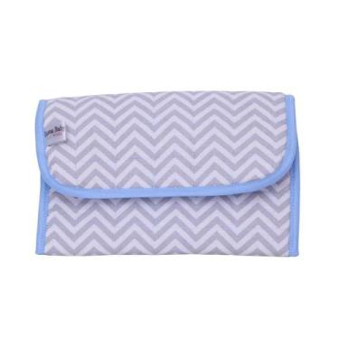 Imagem de Porta fralda lenço umedecidos bebê portátil - LumaBaby, cinza detalhe 