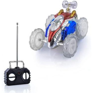 Imagem de Carrinho Crazy de Controle Remoto Gira 360º com Luzes Coloridas e Som 