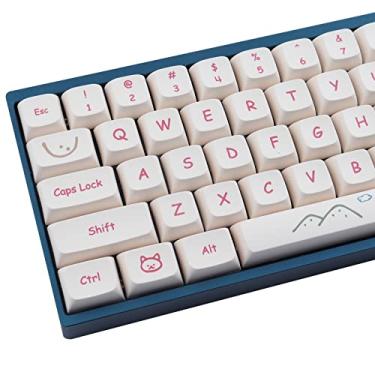 Imagem de Hyekit Teclas PBT Graffiti – 135 teclas, sublimação de tinta, design fofo, perfil XDA, personalizado para teclados mecânicos Cherry Gateron MX Switches
