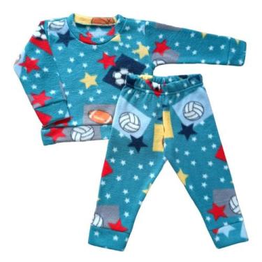 Imagem de Conjunto Infantil Soft Estampado Inverno Unissex 1/2/3 Anos - Patrulha