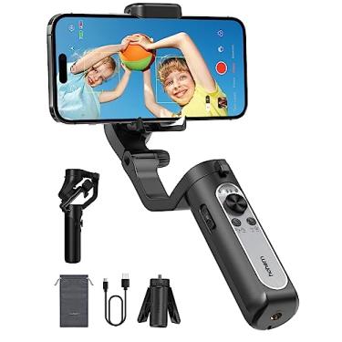 Imagem de hohem Estabilizador de Gimbal XE para Smartphone, Gimbal Portátil de 3 Eixos para Smartphone, Estabilizador Portátil e Dobrável para iPhone e Android, Estabilizador de Telefone para