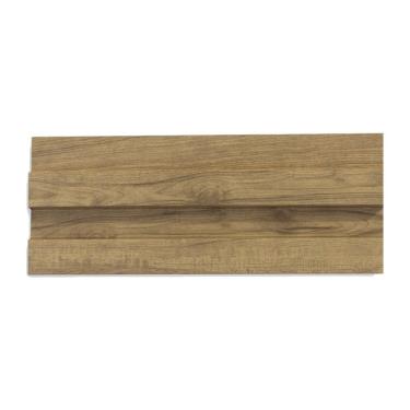 Imagem de Painel Ripado de Poliestireno 12 Cm X 19cm Metro Linear-gr03pr-c - Barra 2,85ml - caixa com 2,85 Unidade - Carvalho