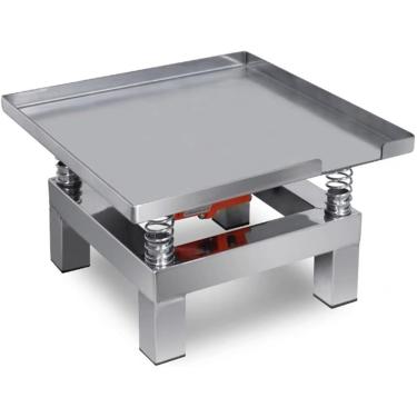 Imagem de Mesa vibratória de concreto pequena, teste de vibração, plataforma de vibração de bloco de teste de bancada, mini mesa de vibração de aço inoxidável, 50cm, 110v