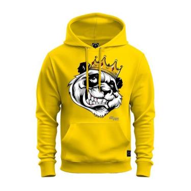 Imagem de Moletom Estampado Blusa De Frio Canguru Confortável King OF Panda - Su