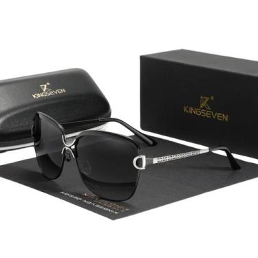 Imagem de Óculos de Sol Kingseven Feminino Moderno Lentes Polarizadas e Proteção