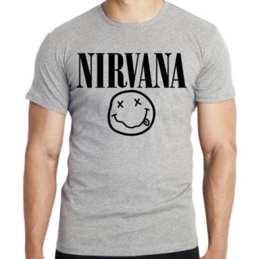 Imagem de Camiseta Nirvana Carinha Blusa criança infantil juvenil adulto camisa 