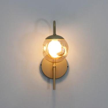 Imagem de Arandela LuminaLux ALX052 Colonial Globo Vidro 12cm Vintage, Champanhe