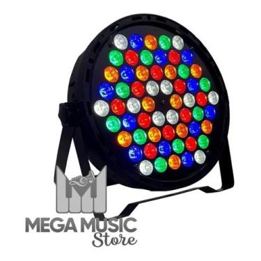 Imagem de Canhão Refletor Led Par 64 Slim Rgbwa 60 Led 5w Ambar Dmx Dj - SHOWTEC