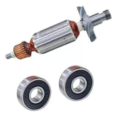 Imagem de Induzido + Rolamentos Para Tupia Makita 3709 110v - Bolte