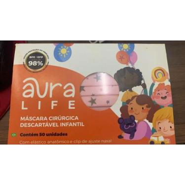 Imagem de Máscara Descartável -aura Life Infantil -super Divertida ., Estrela Ro