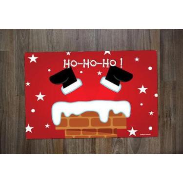 Imagem de Jogo Americano Neoprene Papai Noel Chaminé - Deluzz