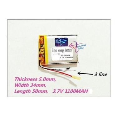 Imagem de Bateria 503450 1100mah 5mmx34mmx50mm 3 Fios 3,7v - - KMIG