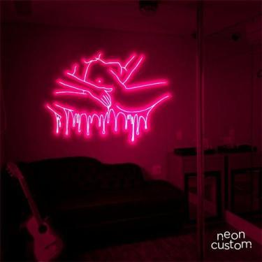 Imagem de luminaria letreiro Neon Led Sexo 180x130 luminoso decoração p/ selfie 