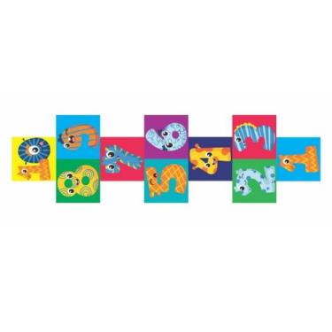 Imagem de Amarelinha Infantil em Adesivo - Numeros Coloridos fundo Liso - Decora