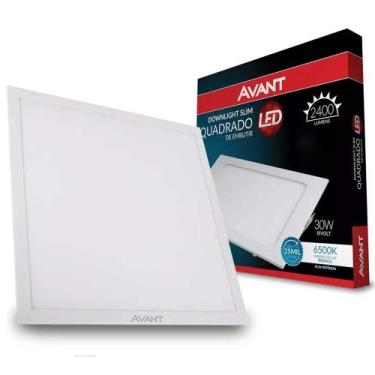 Imagem de Plafon Led Quadrado Embutir 40X40 Painel 30W 4000K Avant