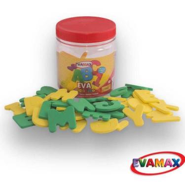 Imagem de Material Didático EVA Alfanumérico PQ ABC 5MM 5X3CM 92 Peças - EVAMAX