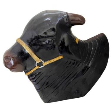 Imagem de Cabeça De Boi Decoração Realista Em Fibra De Vidro - LZ Decorações, Ma