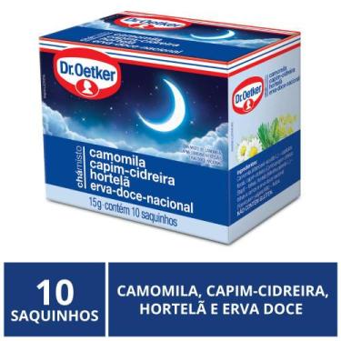 Imagem de Chá Dr. Oetker, Camomila, Capim Cidreira, Hortelã, Erva Doce