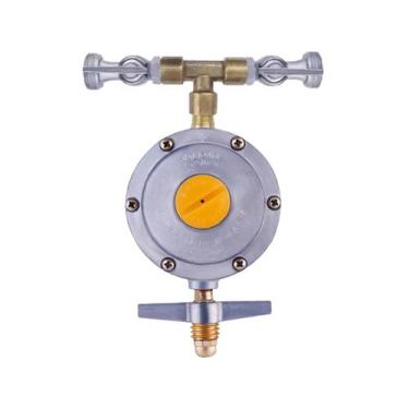 Imagem de Regulador Duplo 2 Registro 1/2 P/ Gás 13kg Forno E Cooktop - Aliança