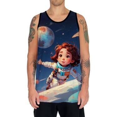 Imagem de Camiseta Regata Crianças Astronautas Planetas Galáxias 13 - Enjoy Shop