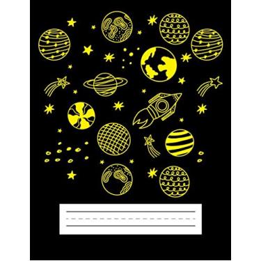 Imagem de The Story Journal For Kids: Primary Composition Notebook With Story Paper Handwriting Practice and Drawing Space for Kids Boys Black Yellow Moon Sun ... (Grades K-1 K-2 K-3 Draw and Write Journal)