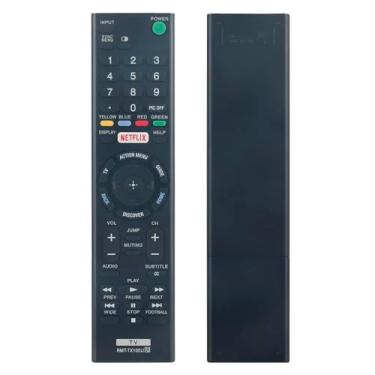 Imagem de AULCMEET RMT-TX100U Novo controle remoto universal de substituição adequado para todas as TVs Sony Bravia LCD LED HD Smart TV com botões Netflix