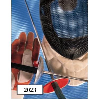 Imagem de 2023: Agenda semainier au format A4 - Année civile (Janvier à Décembre 2023) - Intervalles d'1h (7h-22h) - Contacts, jours fériés, mots de passe, ... - Une semaine sur deux pages