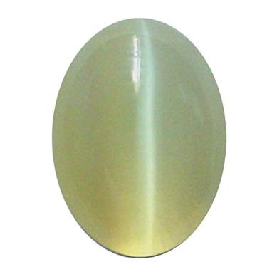 Imagem de Pedra preciosa natural Tejvij And Sons 3,50 a 12,50 quilates com olho de gato para certificação unissex Cinza