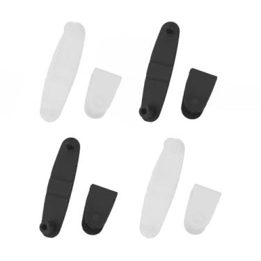 Imagem de JianLing 100 peças de clipe de acessório de chaveiro de plástico de 35 mm, preto e branco, 50 peças cada, para pendurar cartão de identificação, bolsa de cartão de celular, clipe de crachá, conector