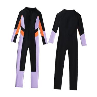 Imagem de UGPLM Roupa de banho conservadora feminina para canoagem, banho em águas termais, esportes aquáticos, M