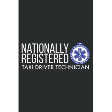 Imagem de Funny Ems - Nationally Registered Taxi Driver Tech.: Papercode Lined Journal Notebook - 6 x 9 Inch, 110 Page Notebooks for Work, Writing, Note Taking, ... Cover College Ruled Journal for Men and Women