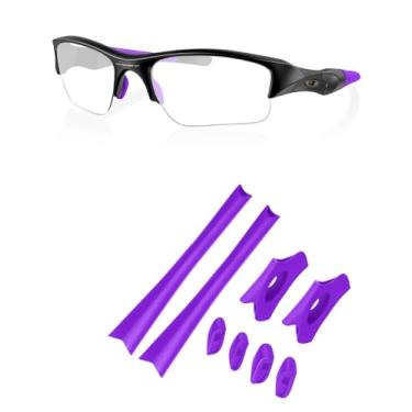 Imagem de Kits de borracha de substituição para óculos de sol Oakley Flak Jacket | Flak Jacket XLJ Óculos de sol - Roxo