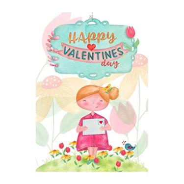 Imagem de Happy Valentine's Day: Cute Watercolor Journal, Valentine’s Day Dot Grid Writing Notebook, Dotted Grid Bullet Journal, 6x9 Notebook