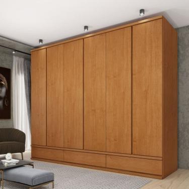Imagem de Guarda Roupa 6 Portas Toquio 270x238x56 Cm Cinamomo