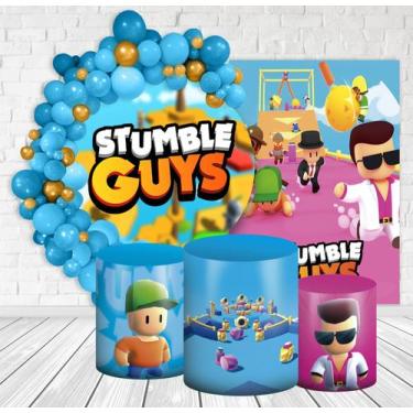 Imagem de Kit Festa Casado Painéis + Capa Para Cilindros  Stumble Guys-IMPAKTO V