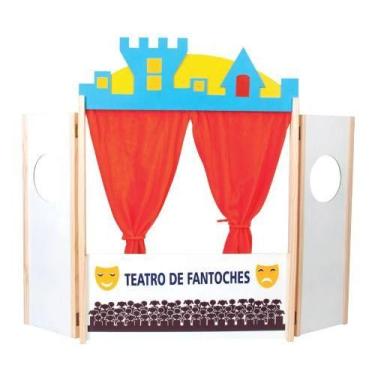 Imagem de Brinquedos Educativos - Teatro de Fantoches 86x62x5cm - Sonho de Crian